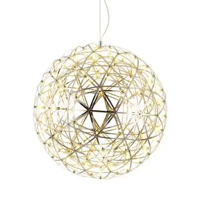 Nordic large chandelier living room restaurant shopping mall hotel starry sparkle led decoration dandelion lamps