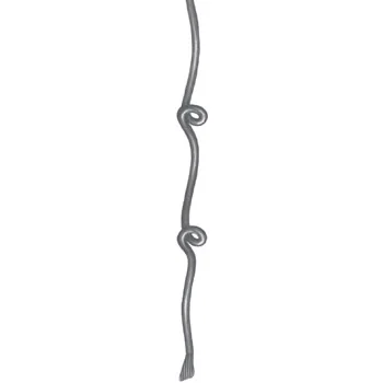 wrought iron components forged elements baluster spindle forged bar fishtail and double knotted bar