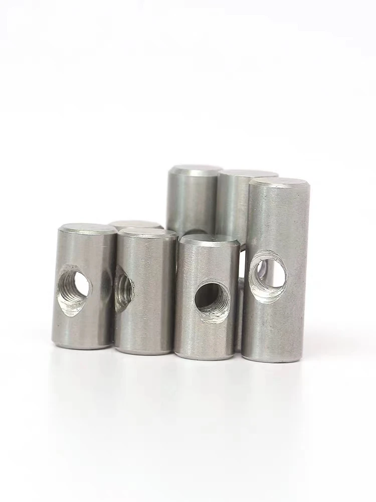 Hardware Custom Slotted Furniture Dowel Nut Insert Stainless steel Barrel Nut