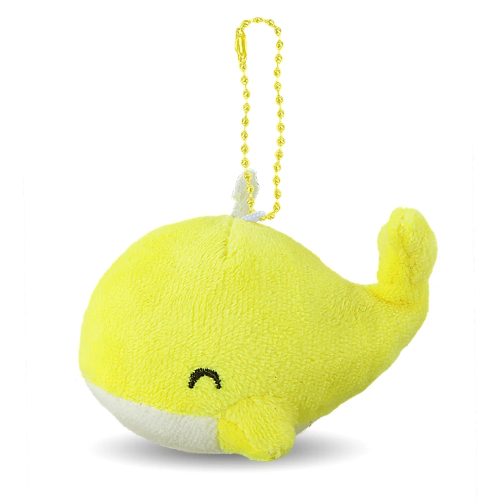 Wholesale Cheap Keychains Kawaii Custom Mini Pendant Sea Animals Plush Soft Toy Whale