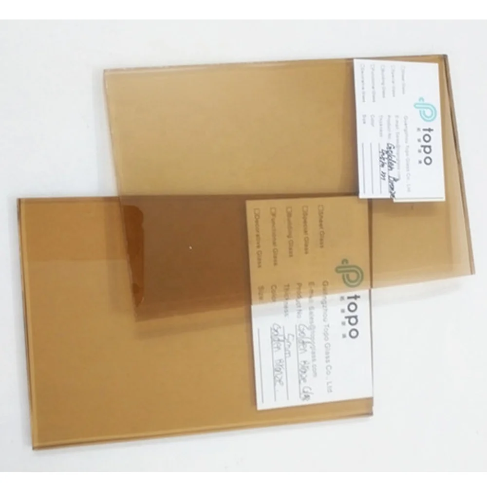 4mm 5mm 6mm 8mm 10mm 12mm Tinted  Bronze Float Glass Samples (C-GB)