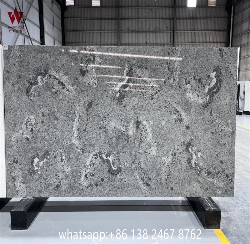 Artificial Calacatta Quartz Stone Slab Kitchen Countertop Wholesale Price White Quartz Countertops