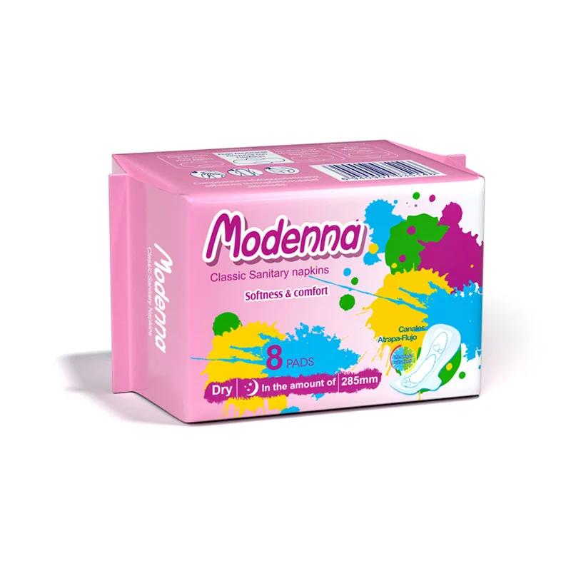 Hot Sale Adhesive Pe With Silicon Paper Fir Biodegradable Anion Sanitary Napkins
