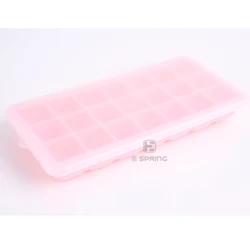 21 Ice Cubes Honeycomb Ice Cube Tray Popsicle Molds Silicone Ice Mold Divided Trays with PP Lids