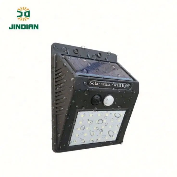  Jindian самые продаваемые продукты супер яркая садовая Лампа безопасности IP65 светодиодный настенный светильник на солнечной