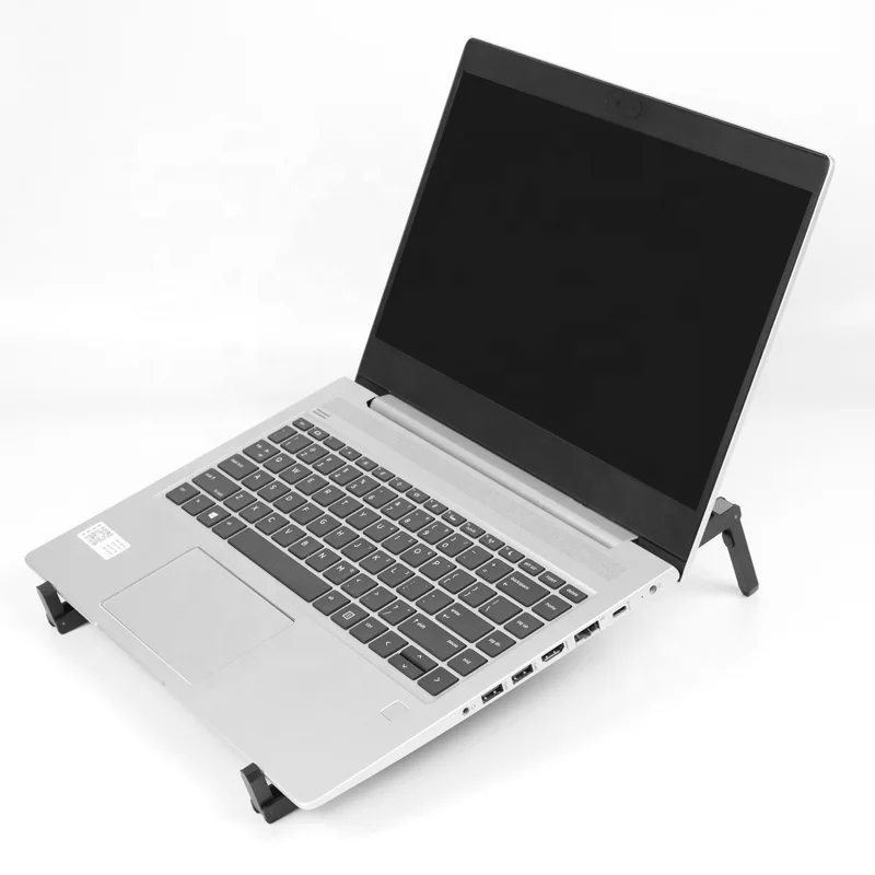 Hot Selling Customs Color Easy Carry Adjustable Ergonomic Laptop Stands Plastic With Cooling Fan
