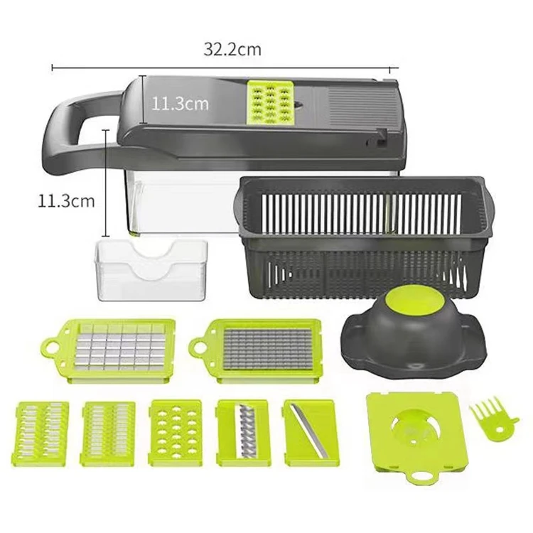 Hand Operated Multi-functional Vegetable Slicer Kitchen Household Chopper Eco-friendly Easy Clean Grater Fruit Peelers &