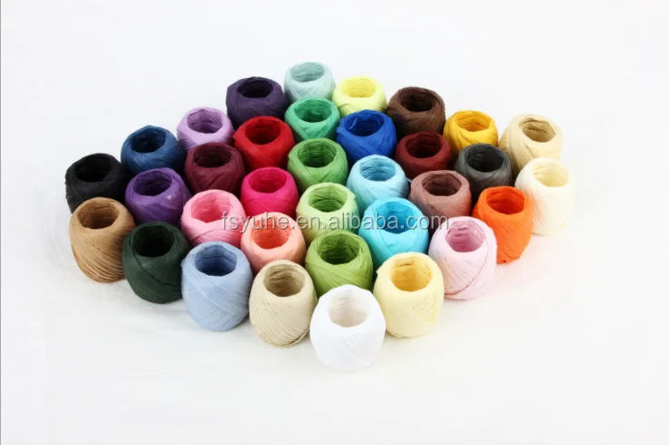 Paper Raffia corde de raphia Colored  Hot Lafite High Quality Paper Raffia For Crochet Craft