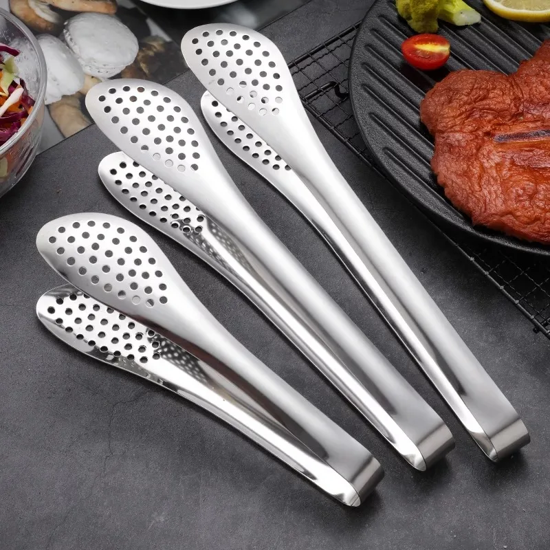 Wholesale 7/9/12 Inch Kitchen Buffet Party Catering Salad Cake Bread Serving Stainless Steel Tongs