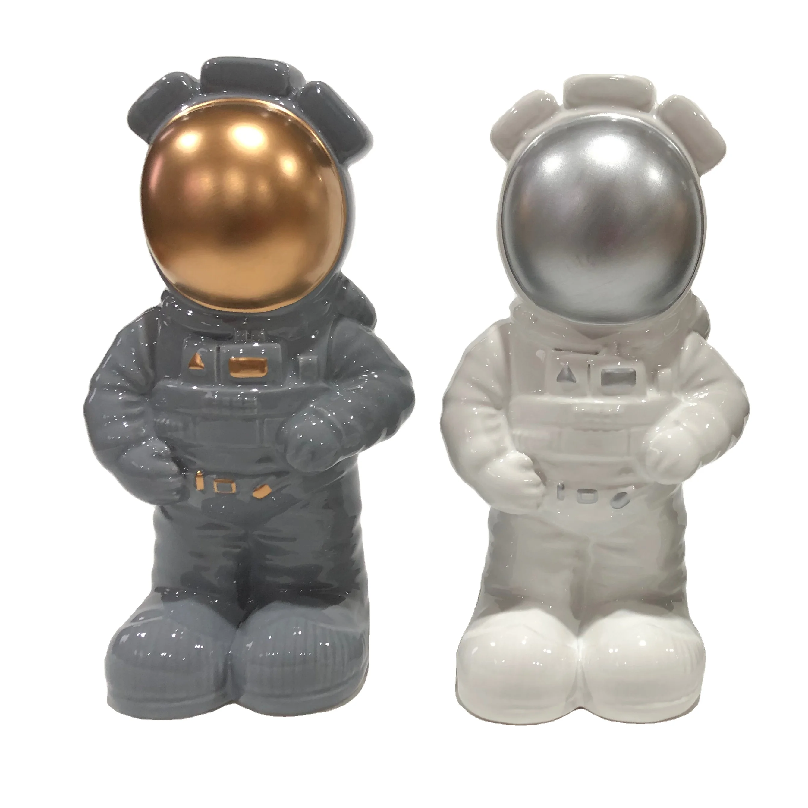 Астронавт Керамическая Настольная статуя и статуэтка для украшения дома садовый орнамент подарки