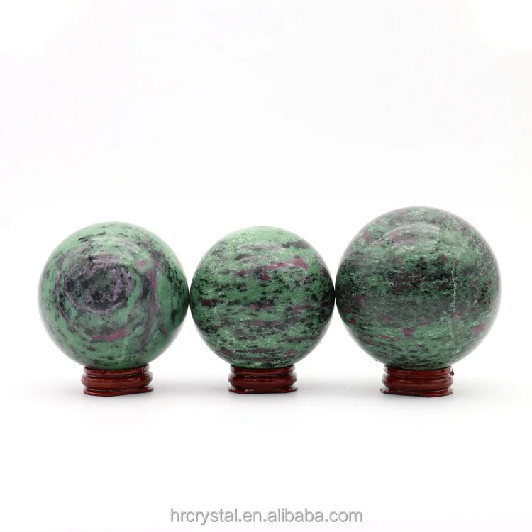Hot Sale Crystal Sphere Crafts Healing Mixed Stones Ruby in Zoisite Crystal Ball Sphere