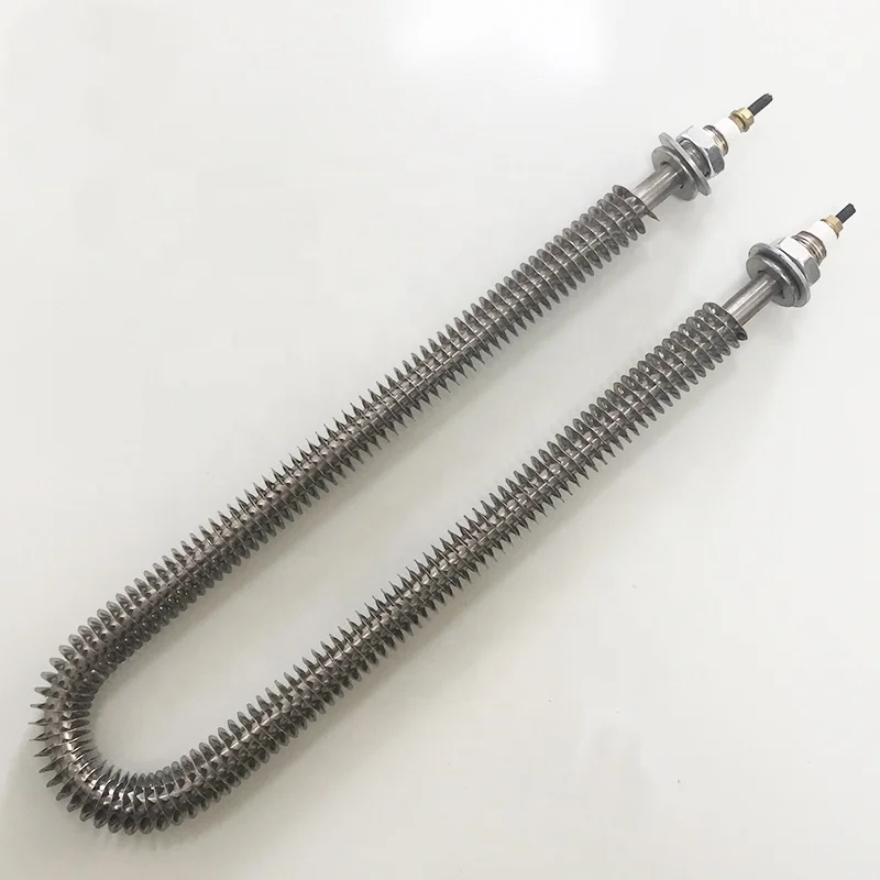 220v Customized U Shape Finned Tubular Stainless Steel Air Heater