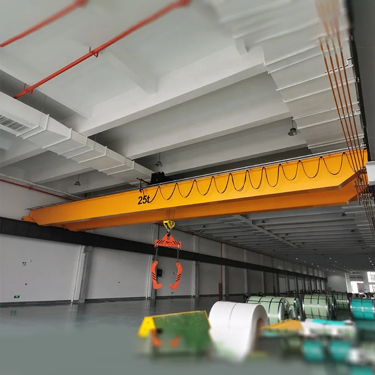 China Manufacturer 16ton 32ton Double Girder Bridge Overhead Crane Hoist Trolley Double Speed Electric crane