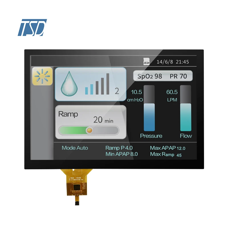 10.1' 10.1 Inch 1280x800 Resolution IPS TFT LCD PCAP CTP Capacitive Touch Screen