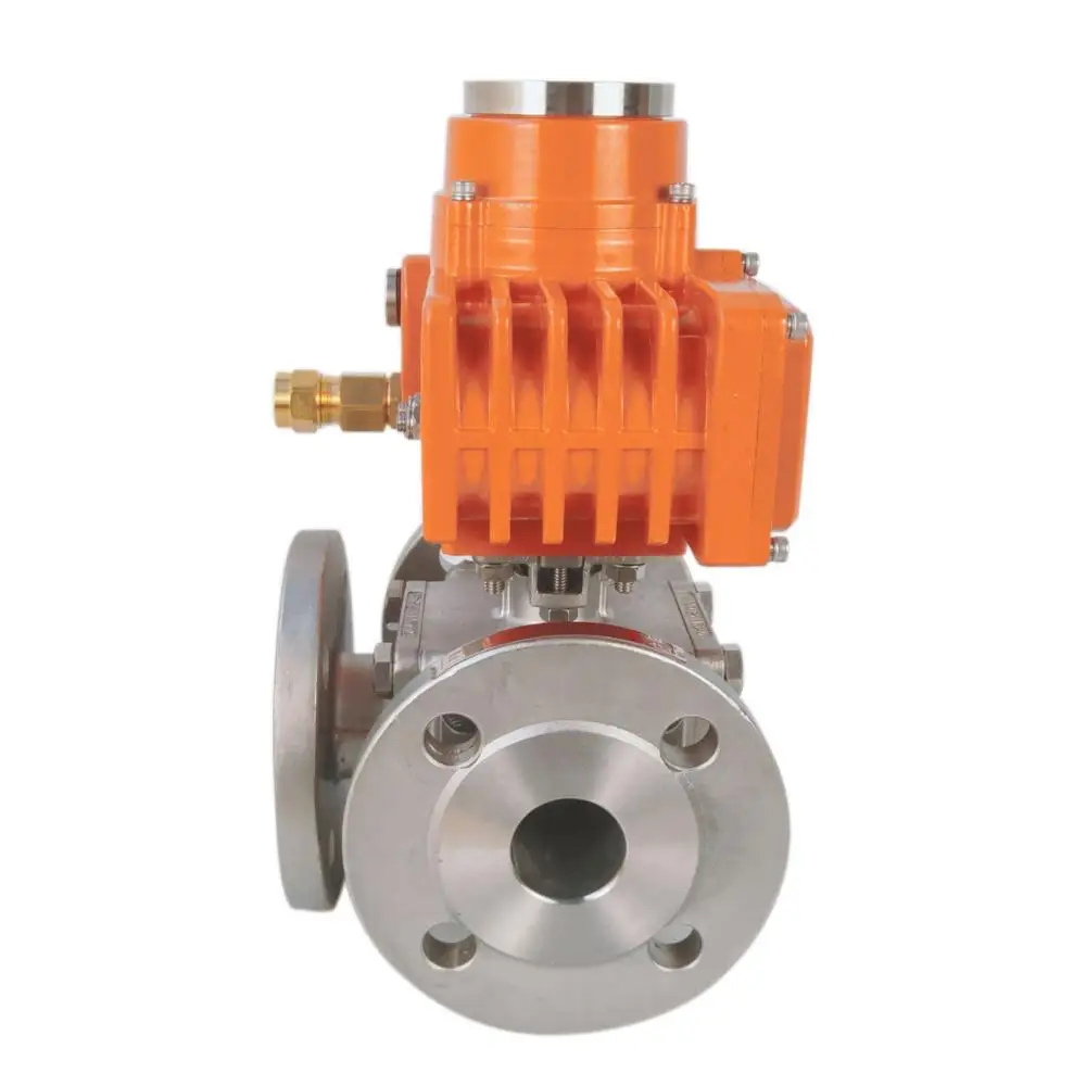 good price explosion proof 3way Ball Valve Control Valve with Electric Actuator
