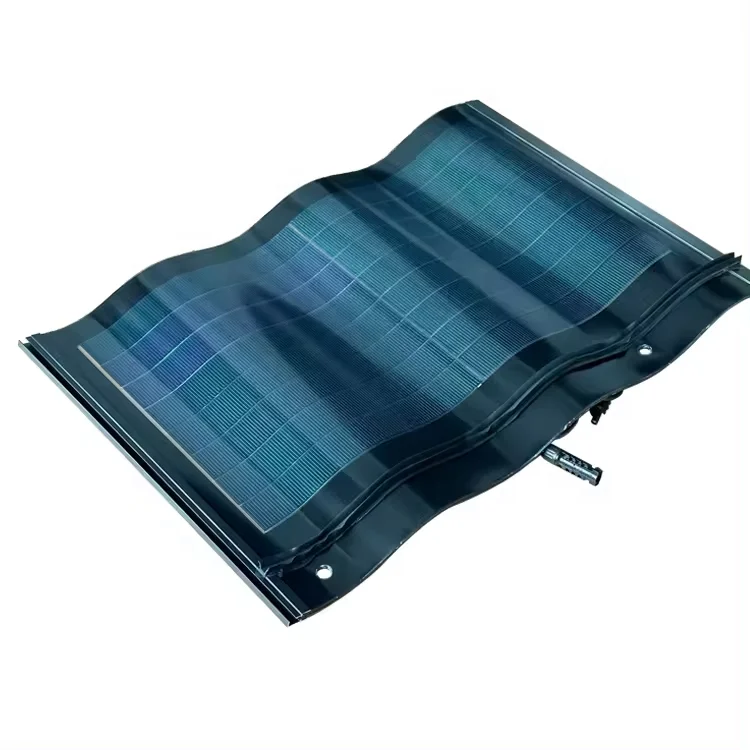 Wholesale 30W Solar Panels Thin Film Black Red Green Curve Tiles CIGS Silicon Material for Solar Power System & Roof