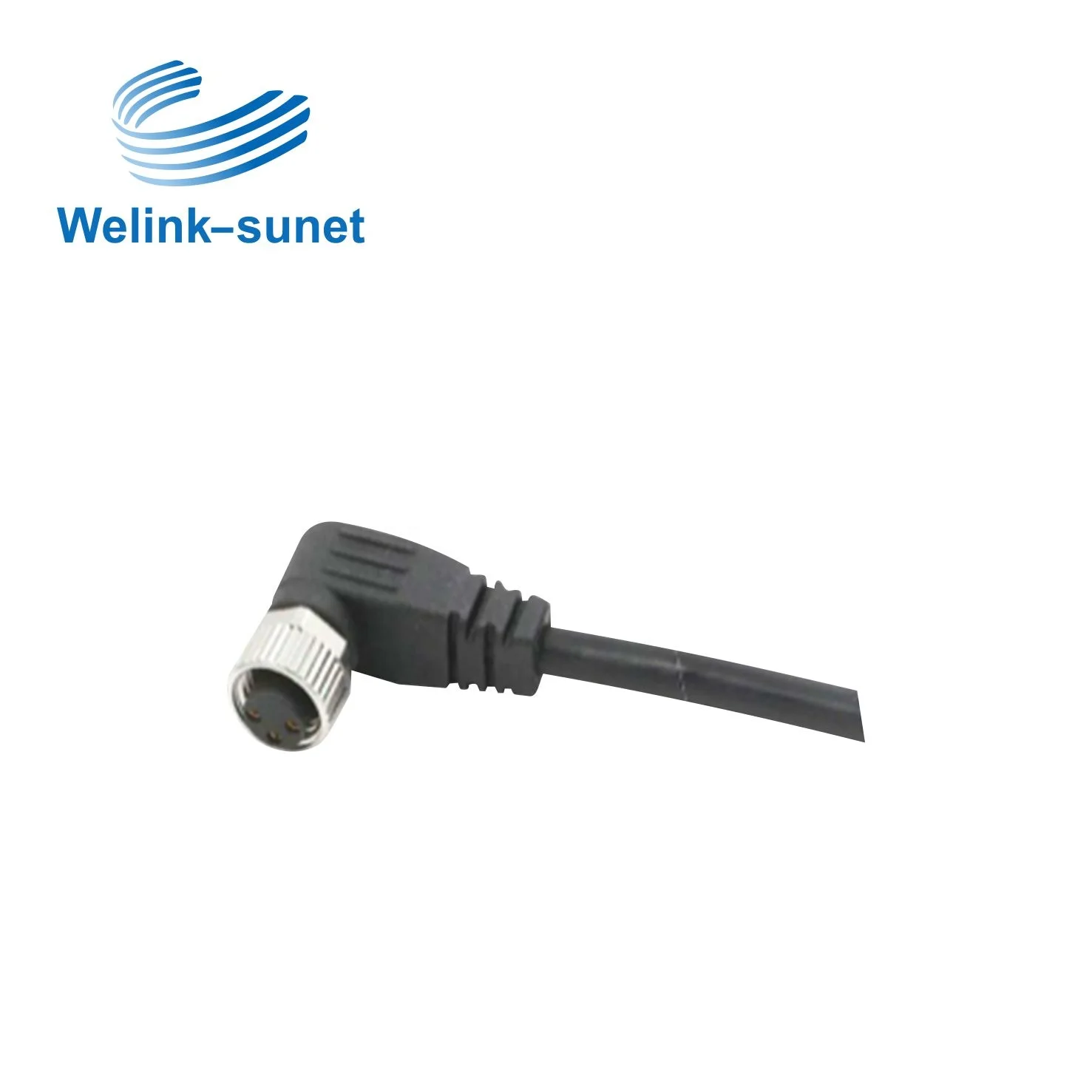 M8 Code 30W Waterproof Led Connectors with Pin Harness Connector