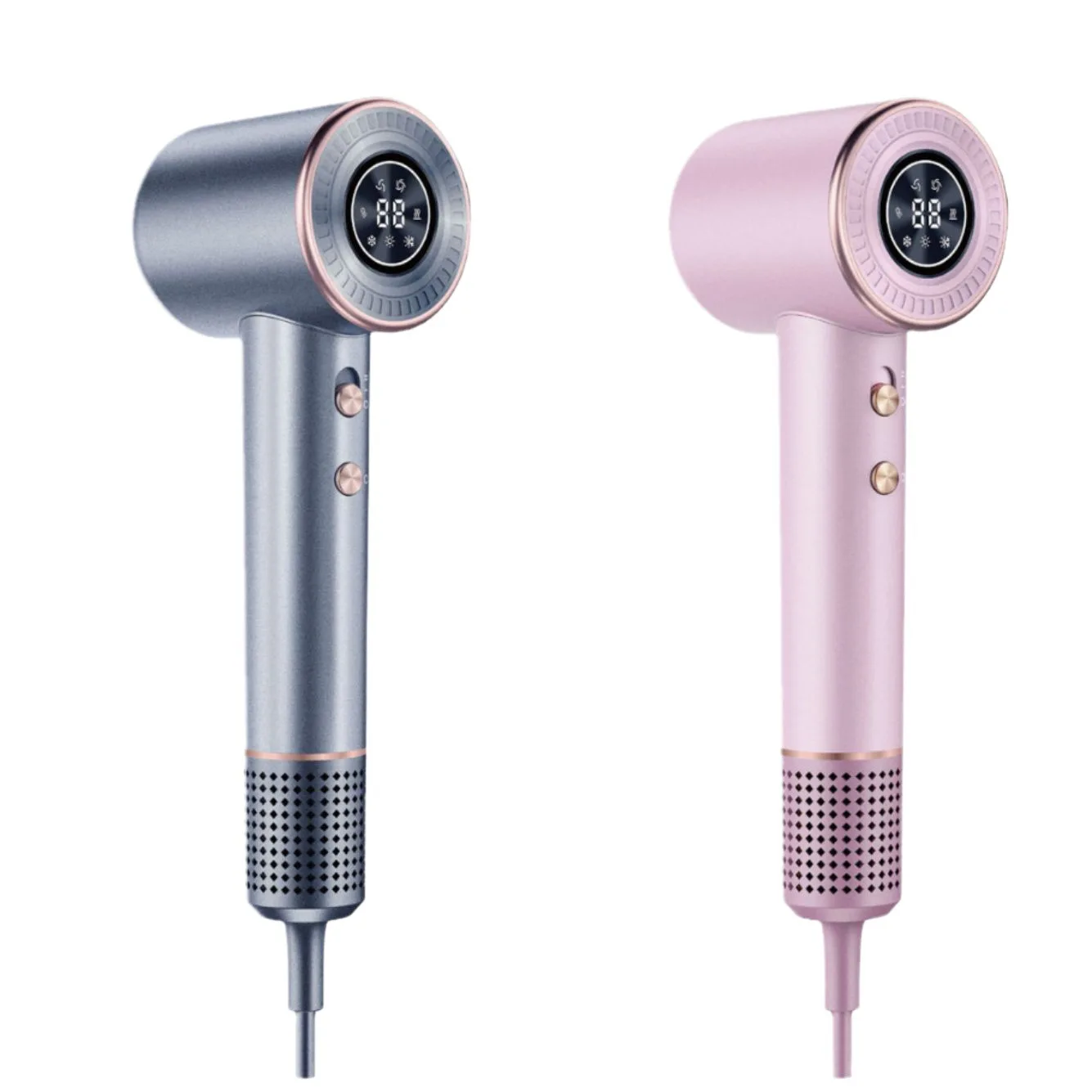 Classic Design Multiple Speed  Settings hair dryer with hot and cold air LED screen constant temperature hair care
