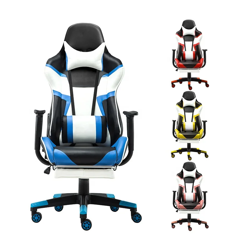 Новый дизайн, эргономичное кресло с откидывающейся спинкой, поворотное, для геймеров, компьютерное игровое кресло с функцией сна