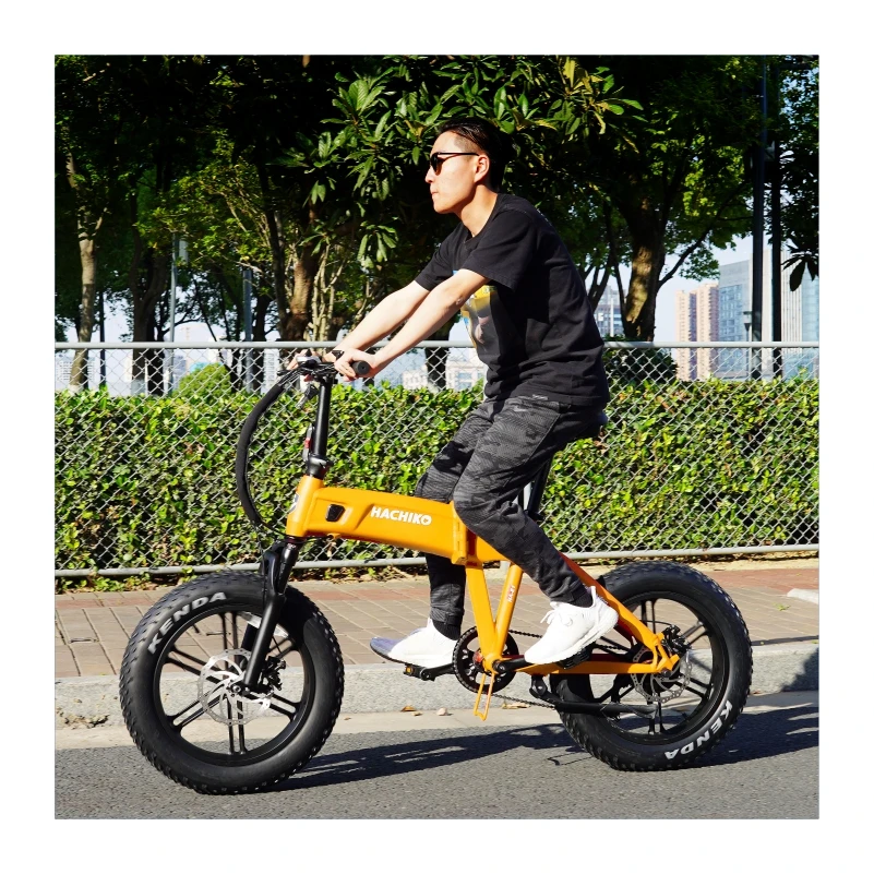 Fashion design aluminum alloy KENDA 20 inch fat tire 500w folding electric bike electric bicycle for adults