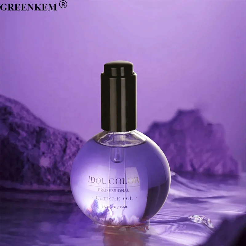 New 75ml Dried Flower Nail Cuticle Oil Large Capacity Anti Stabbing Keratinous Layer Cuticle Oil Repair Nail Cuticle Oil