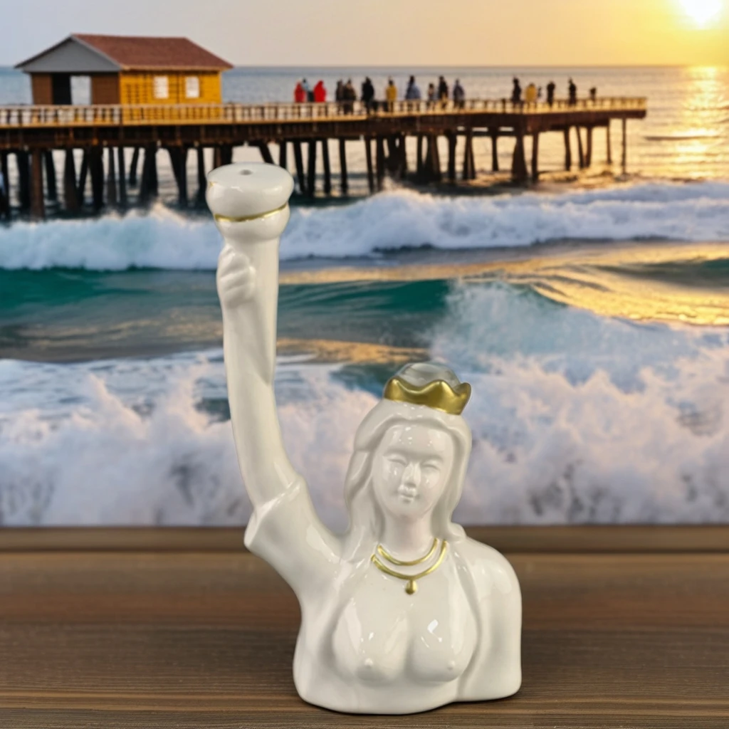 Wholesale USA Landmark Souvenir ceramic crafts Statue of Liberty Sculpture for Home Decoration American Tourist Gift
