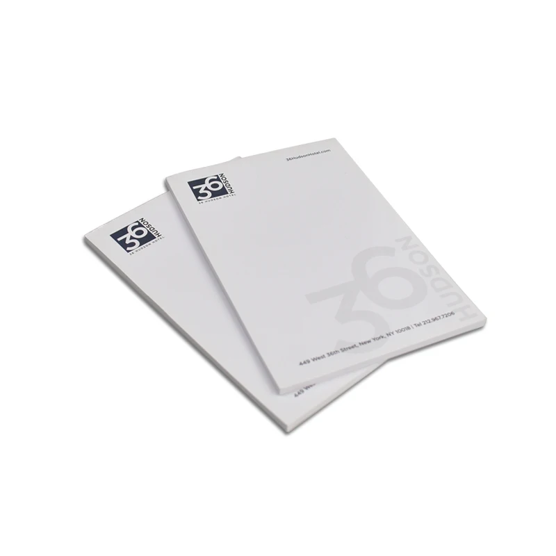 Professional Hotel A5 notepad custom logo sticky note pad for Real Estate Promotional gifts