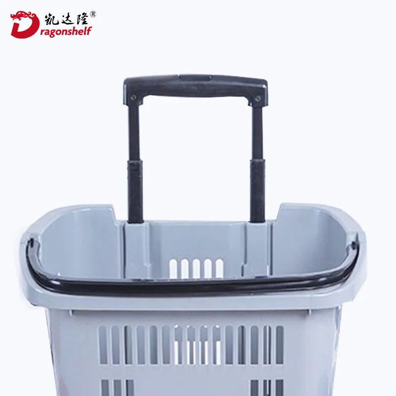 Dragonshelf Customized Colorful pp Small Size Carry Single-Handle Plastic Basket