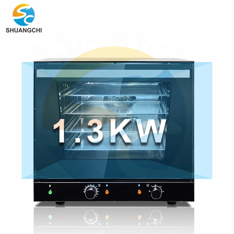 Shuangchi Electric Bakery Oven Desk Top Convection Oven 4 Layers Commercial Bread Baking Built-in Ovens