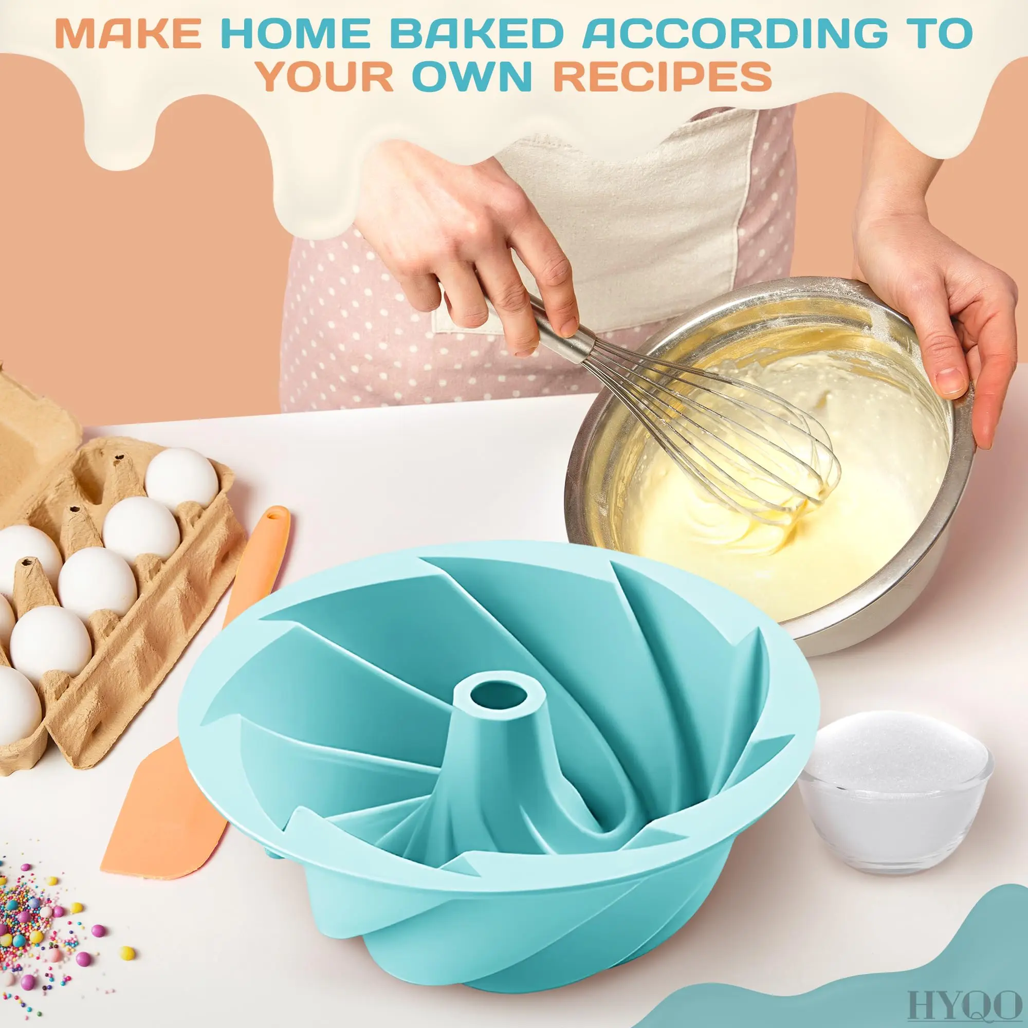 Design Decorating Silicone Bundt 3D Cake Baking Mini Round Molds Cups Tools Set For Baking Cake Decor