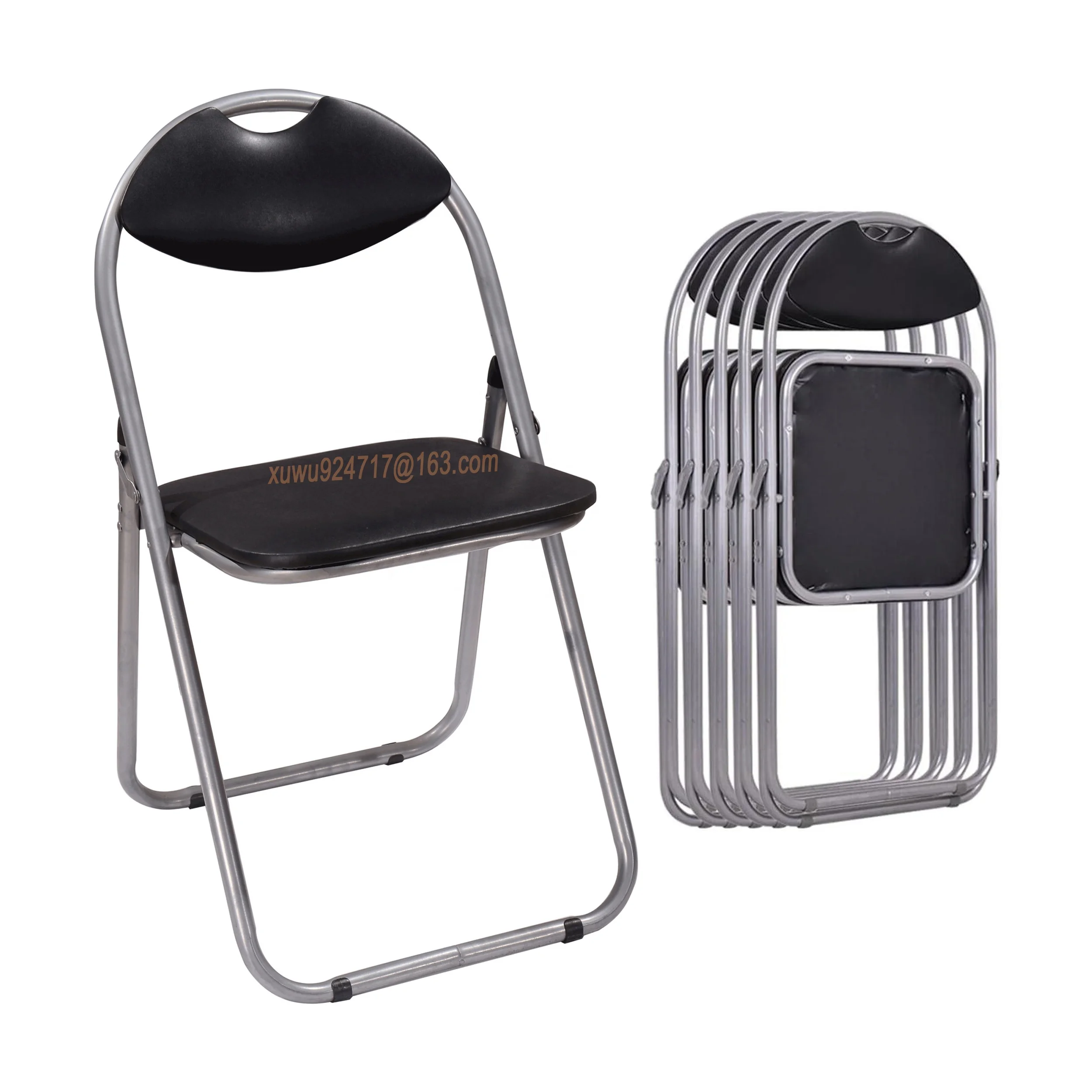 New Design Colorful Folding Chair Meeting Room Home Office Stool Home Garden Party Office Wholesale Metal Metal Foldable Chair