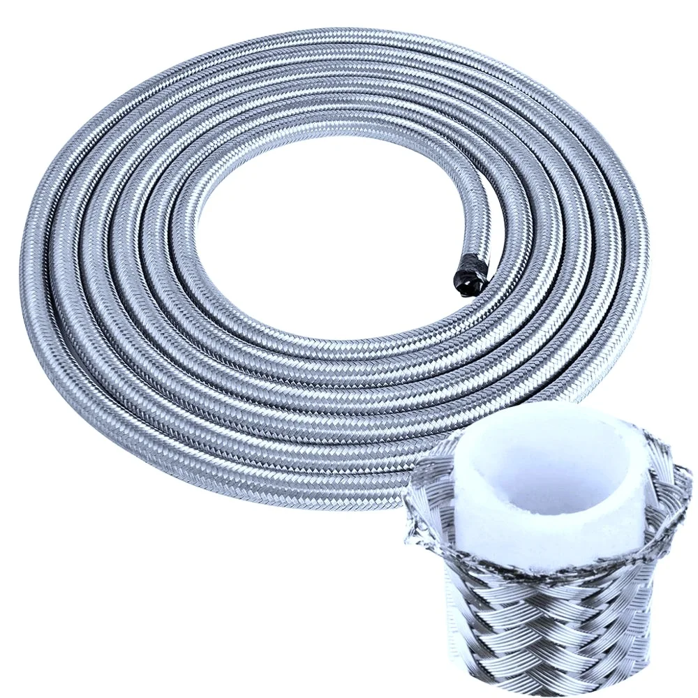 wholesale High Quality Flexible Braided Tube Stainless Steel Braided PTFE Hydraulic Hose
