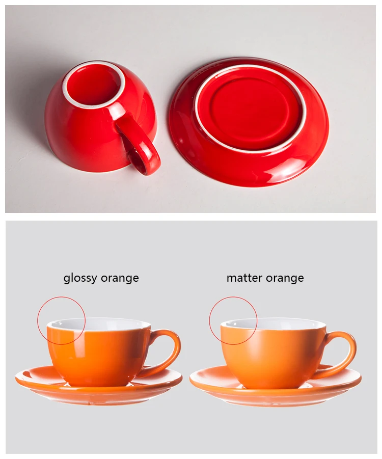 Factory High Quality Custom Juego De Tazas Para Cafe Con Logo Ceramic Coffee Mug Cup with Saucer Set