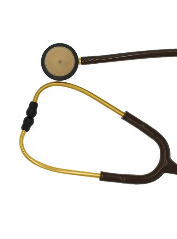 Китайский производитель, прямые продажи, медицинский стетоскоп, диагностический легкий стетоскоп, коричневый стетоскоп