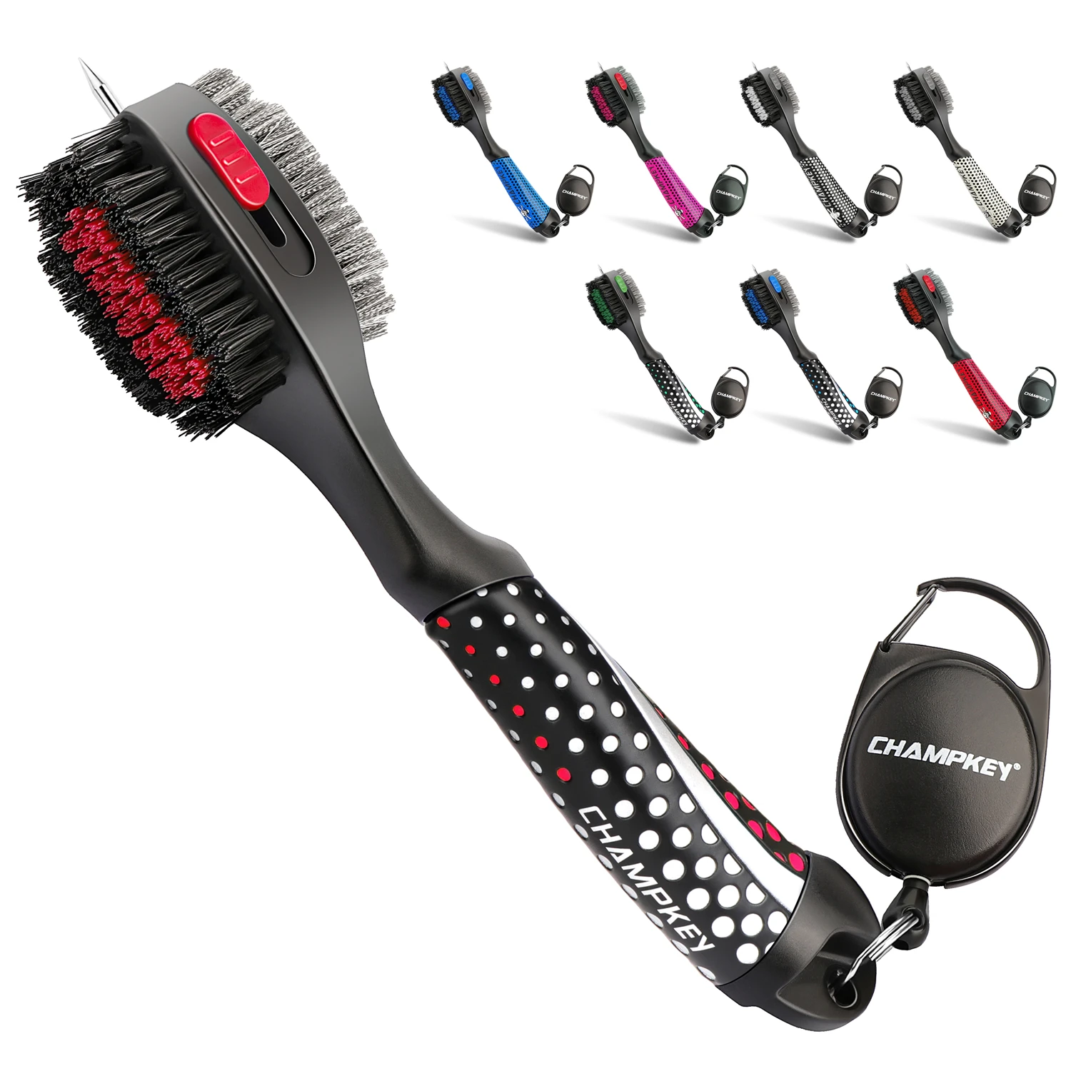 
Golf Club Cleaning Brush Lightweight Stylish Hanging Golf Iron Head Cover Driver Brush Cleaner 