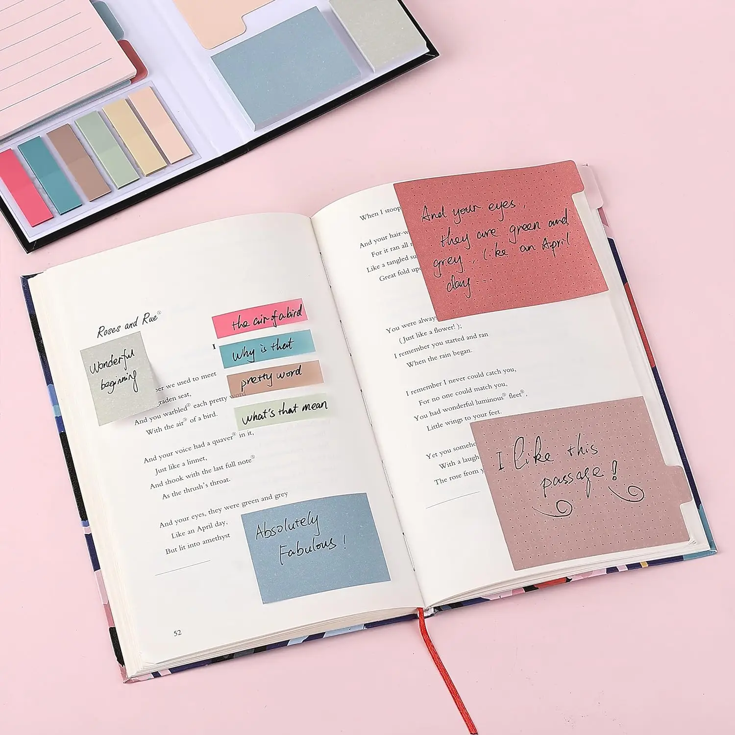 Customized Multiple Design Series Portable Korean Pet Sticker Sticky Note Memo Pad Sticky Note For Office School