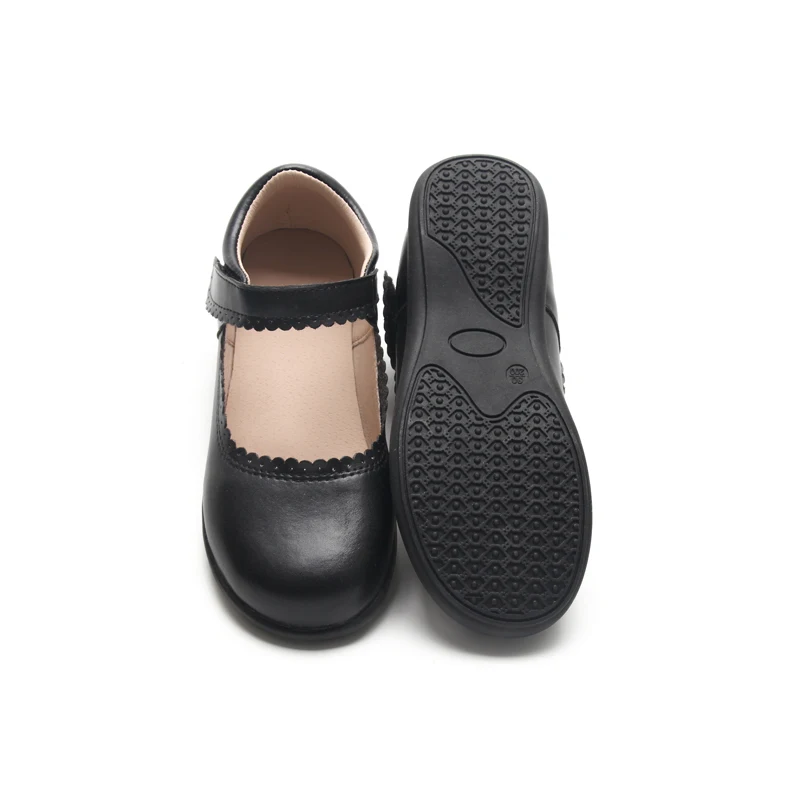 Baby Happy Wholesale Children Leather School Classic Black Shoes Seasons School Uniforms Shoes For Boys And Girls