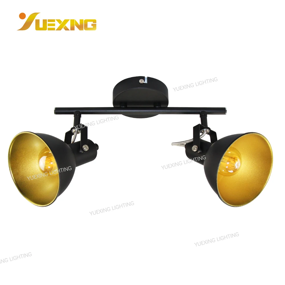 Max 50W Halogen Lamp Bulb Spot Lamp Surface Mounted Track Black Metal Spot Light