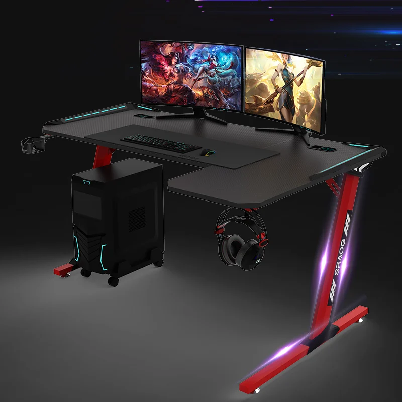 Оптовая продажа с фабрики Новый компьютерный RGB Настольный ПК игровой стол L