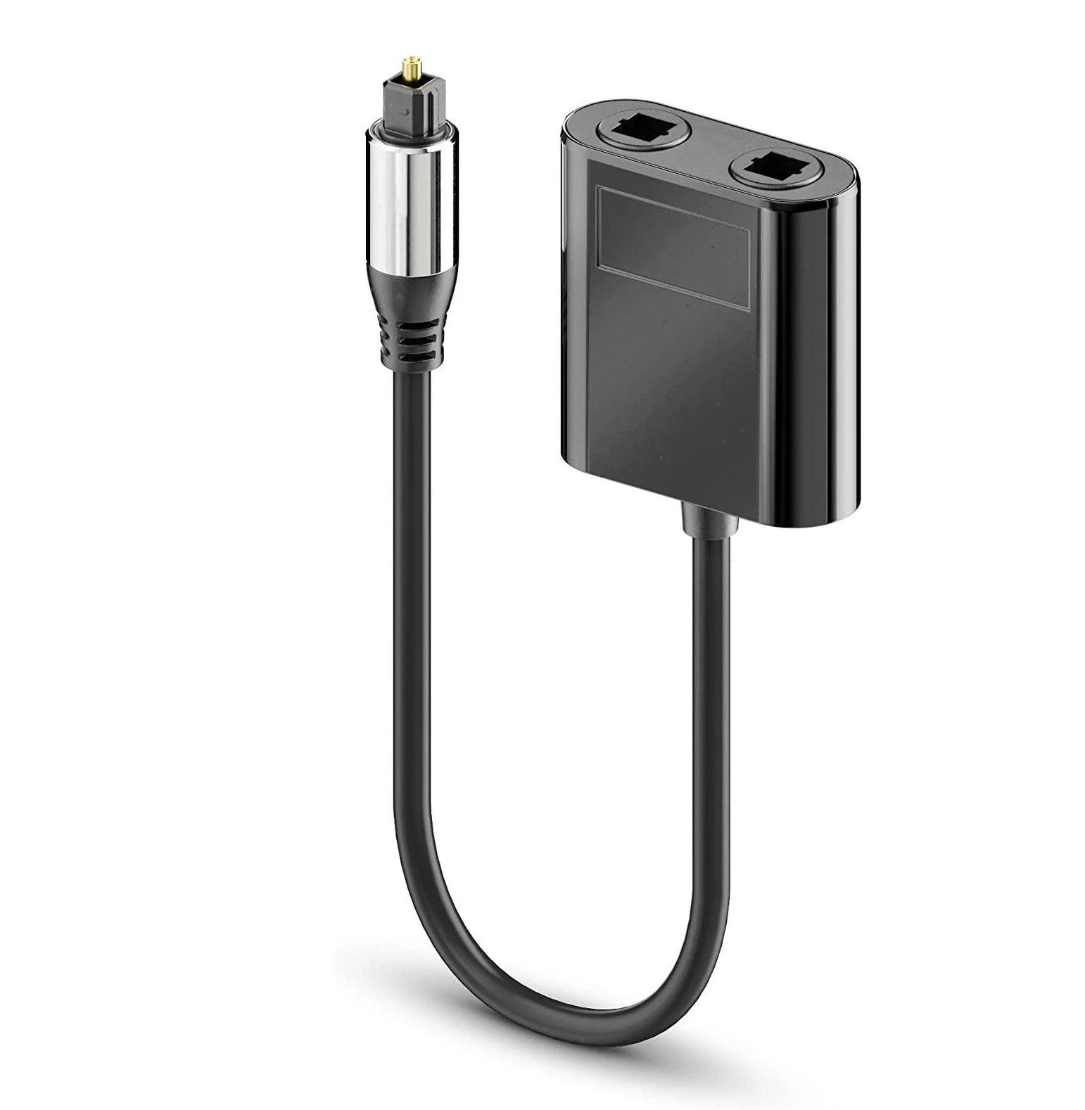 Optical Splitter 1 in 2 Out  Toslink Optical Adapter for Home Theate Fiber Optic Audio Splitter 1x2