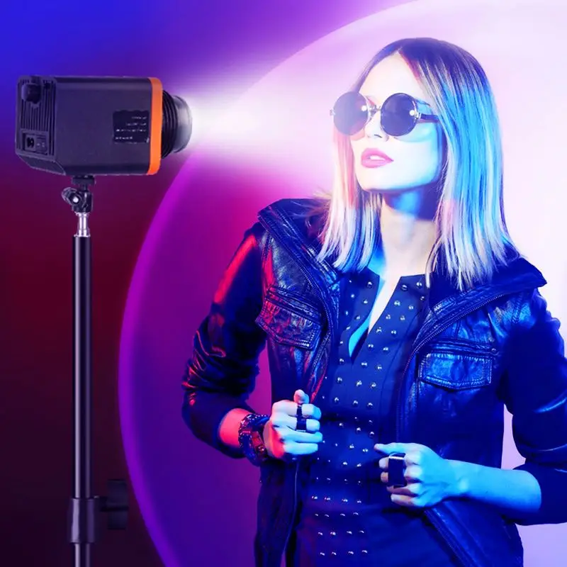 Factory Direct Led Fill Light With Four Color Lenses Studio Portrait Photography Video Spotlight