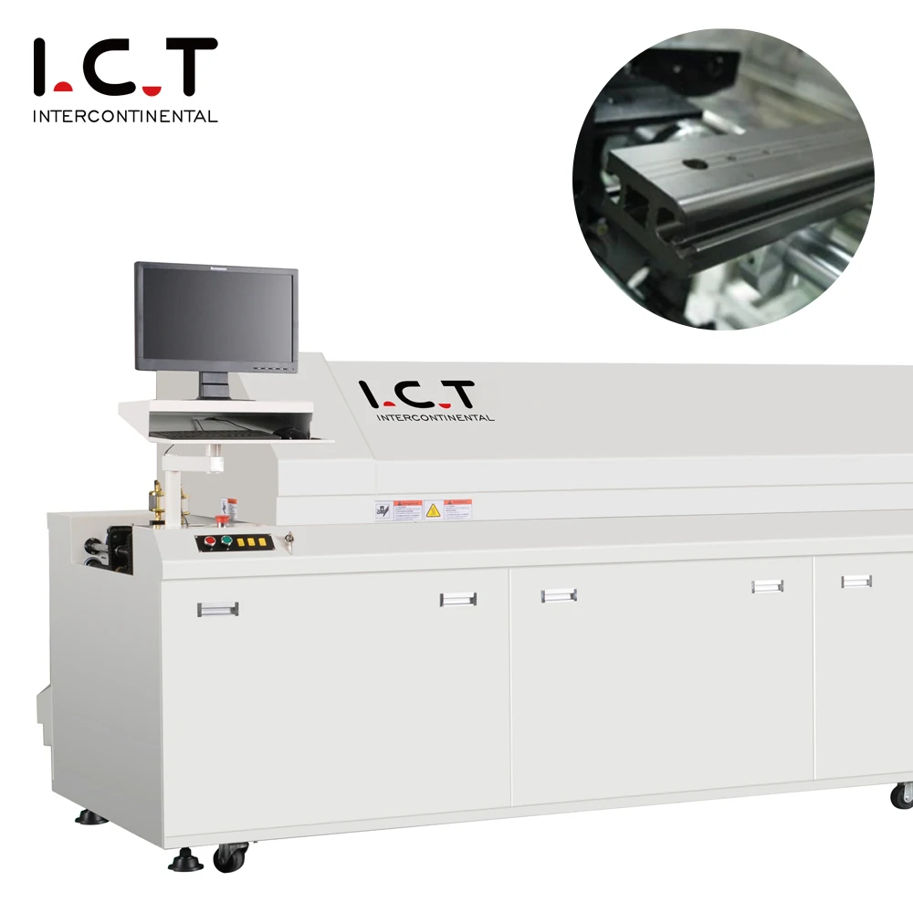 Automatic 6-Temperature Zone Reusable Soldering Oven for SMT Components Pump Core PCB from Chinese Supplier