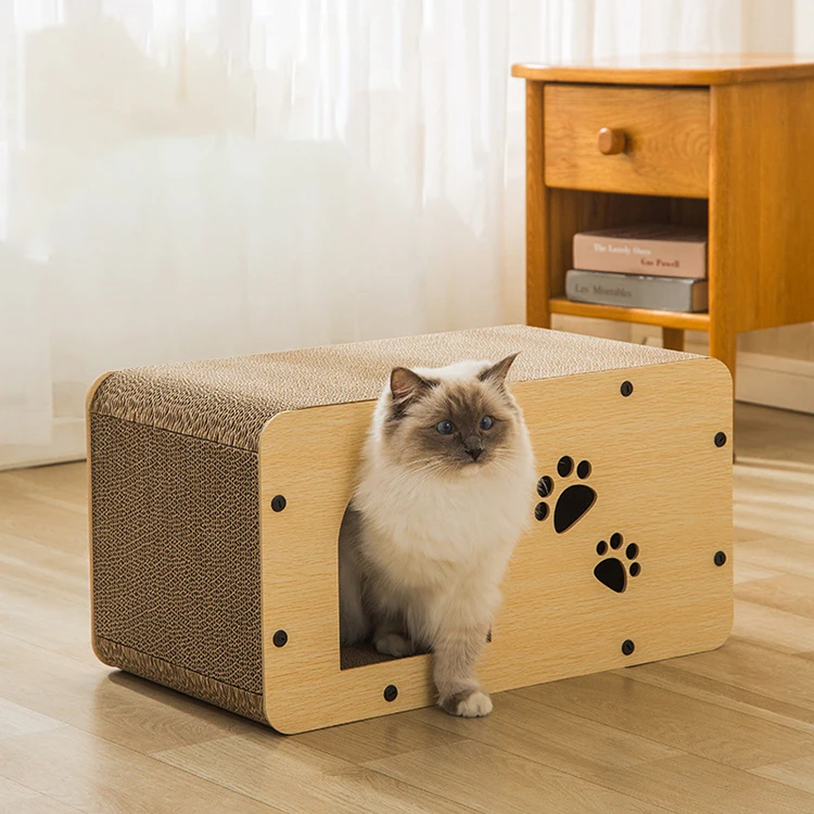 Wholesale Large Cat Scratching Pad Corrugated Cardboard Cat Scratching House