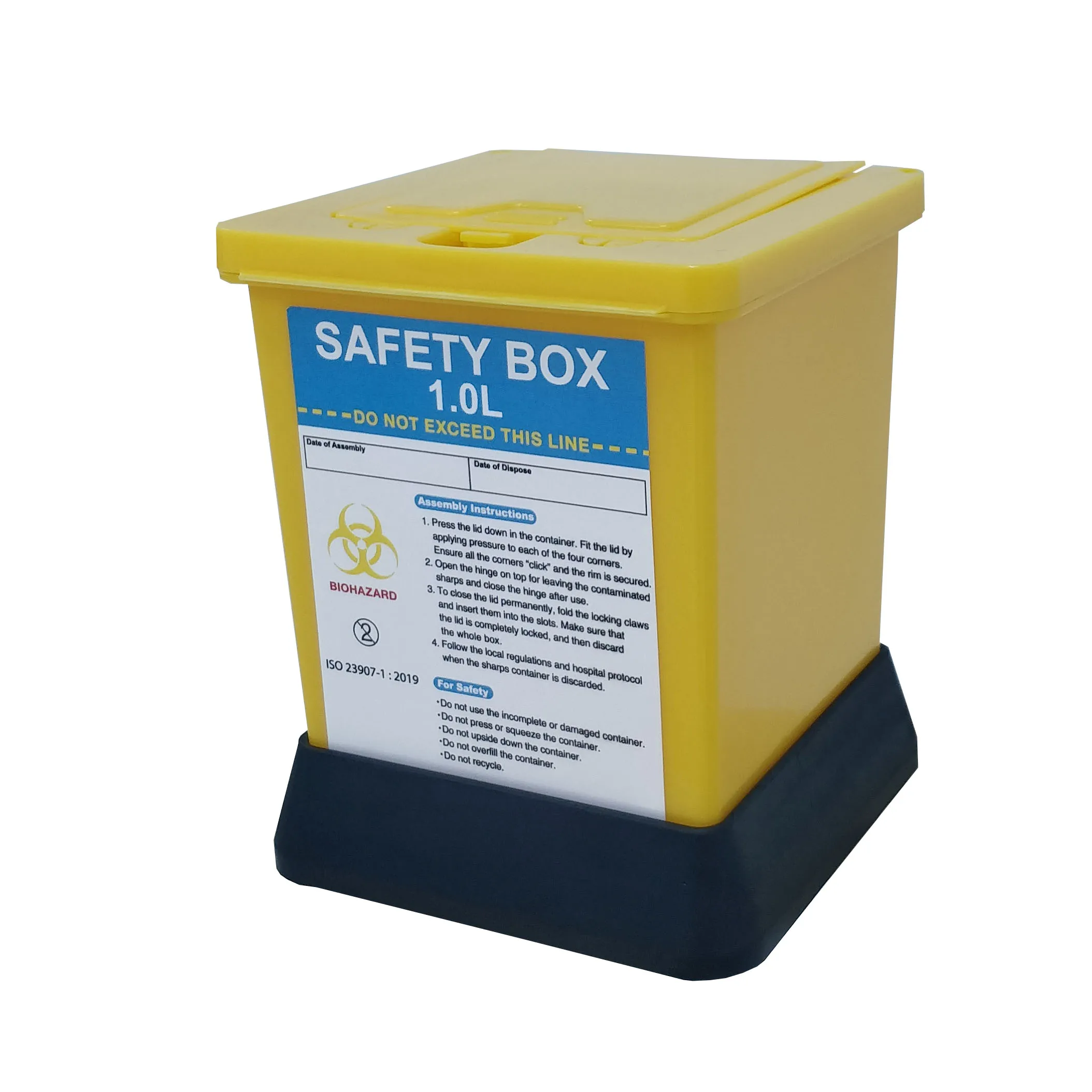 Подходящий герметичный контейнер il sharps для трех различных типов игл