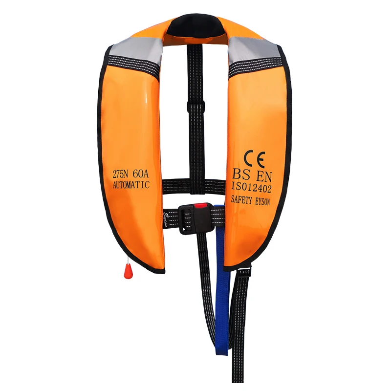Eyson Пользовательский логотип Solas морской безопасности для взрослых CO2 автоматический надувной спасательный жилет PFD куртка