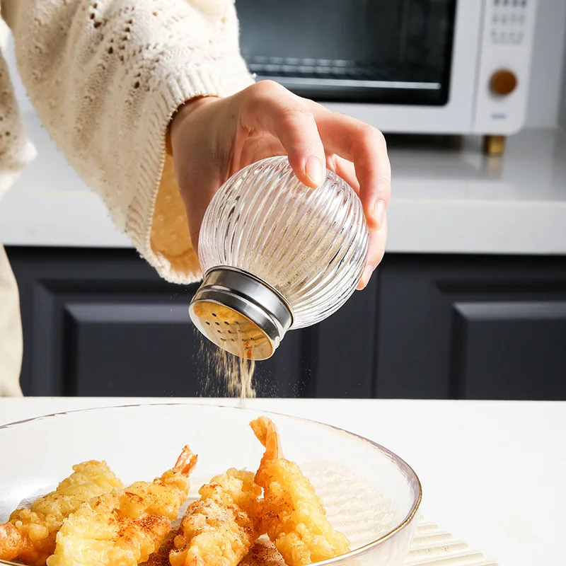 High Quality Bpa Free 3OZ 100ml  Glass Cruet Condiment Bottles Seasoning Jar With 304Sus Lid