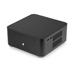 RGeek OEM Custom A80 Dust Proof HTPC Computer Cases Linux Mini PC Case PC Aluminum Mini ITX Tower Case with Drive Slot