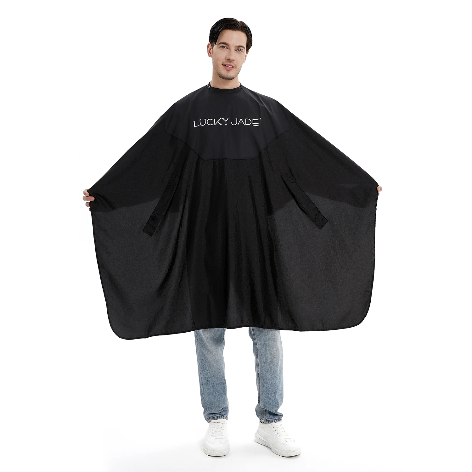 OEM High Quality Salon Crinkled Shining Nylon Barber Beauty Capes Salon Hair Cutting Capes hair tools & accessories 1AX