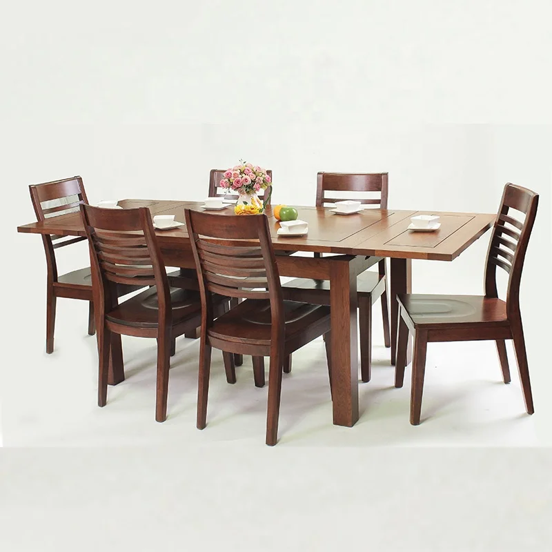 European style antique Solid wood extensible Dining Table used restaurant and hotel furniture (DT-515C-OAK)