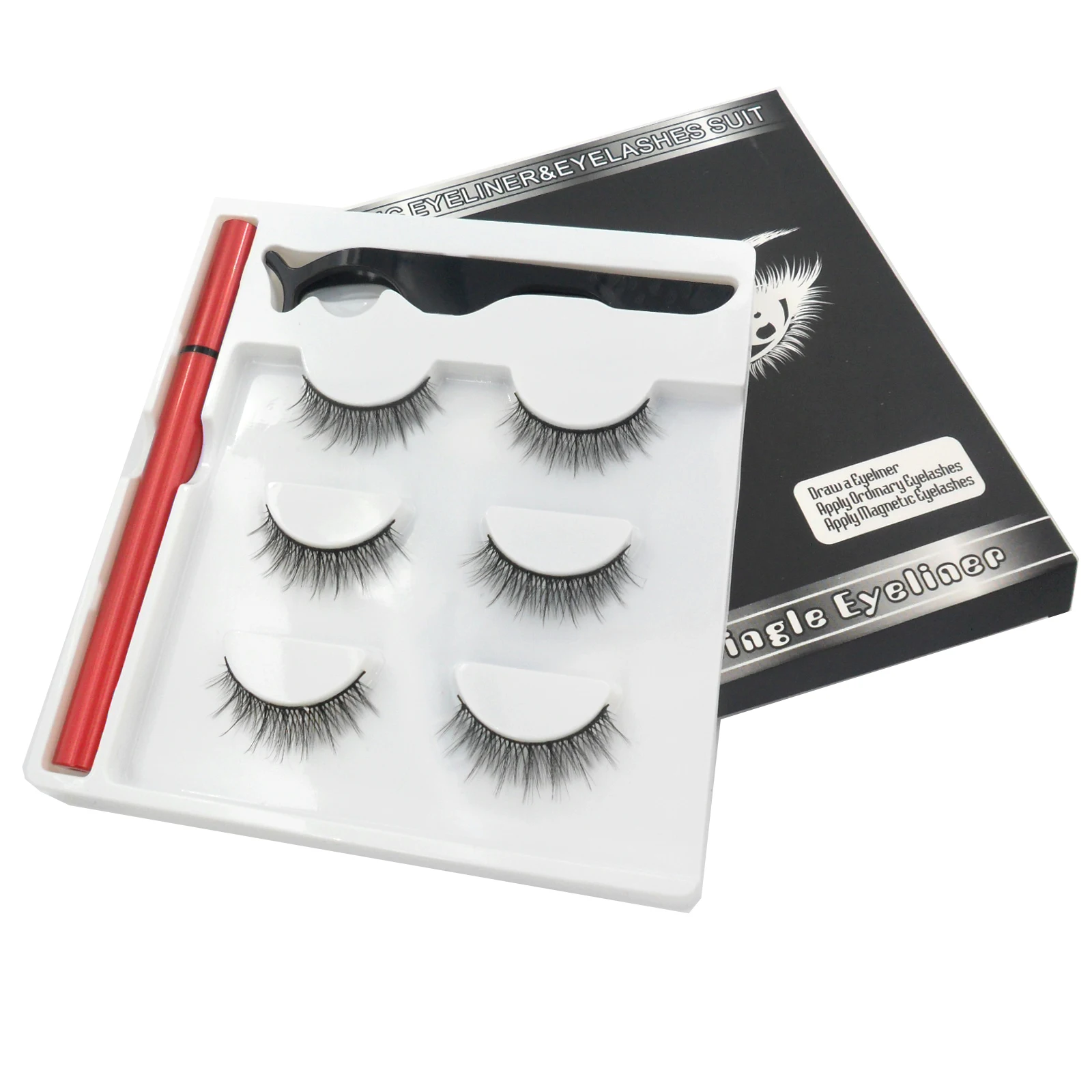 
Magnetic Cream Eyelashes Waterproof Magnetic Eyeliner Makeup Eye 